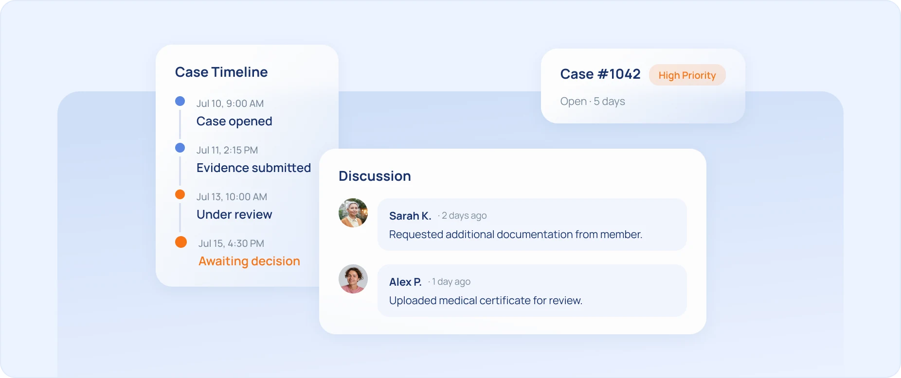 Octozy case management workflow