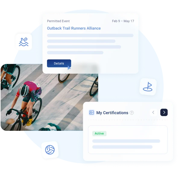 Octozy interface for managing registrations and competitions
